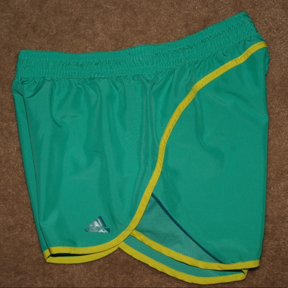 Adidas green and yellow shorts - Picture 4 of 4